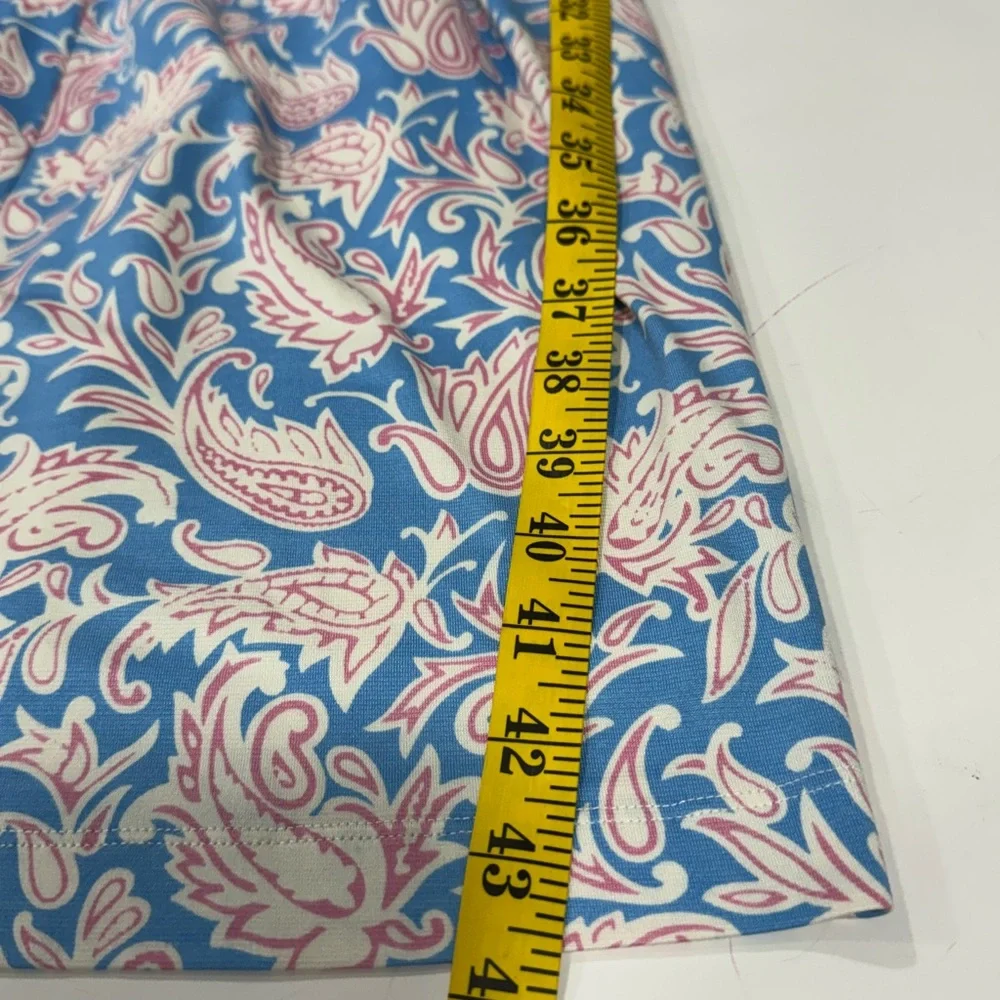 J. McLaughlin Fully Lined Blue 95% SILK Dress EUC - Picture 12 of 12